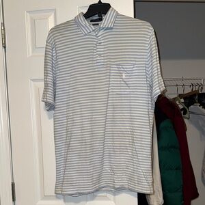 Polo by Ralph Lauren Light Blue and White Polo Shirt